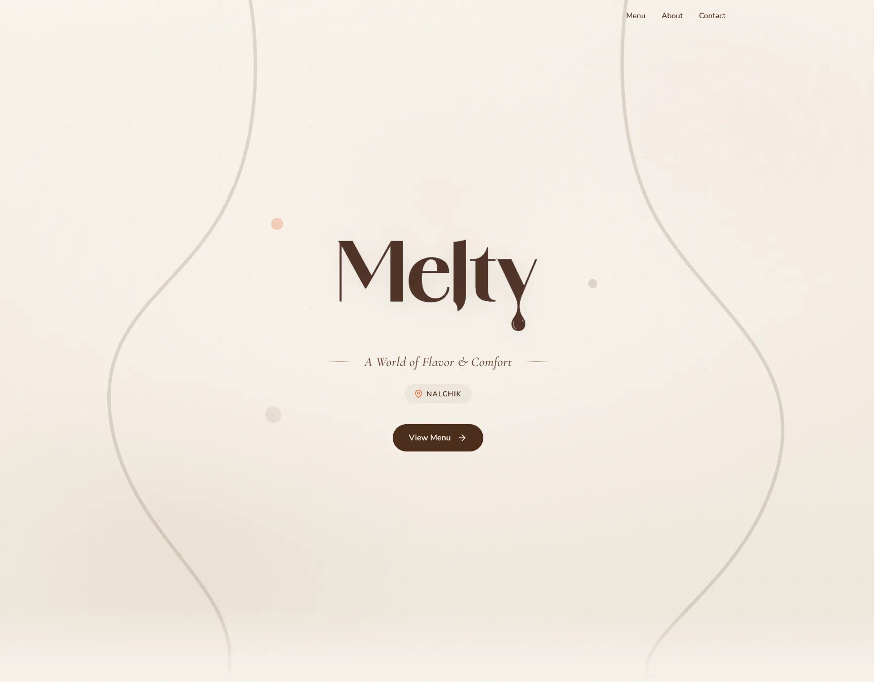 MELTY cafe official website screenshot